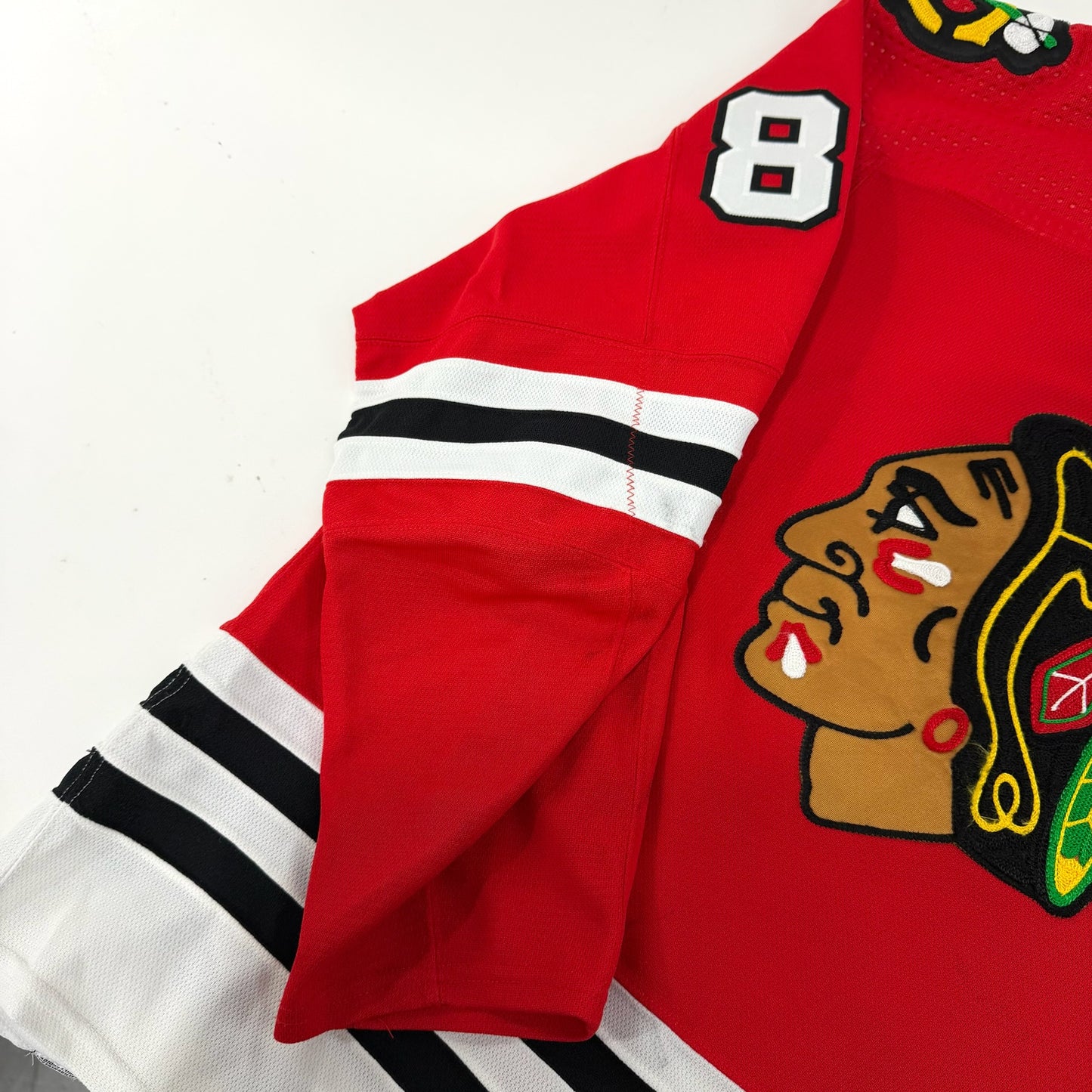 Andreas Athanasiou #89 Home Chicago Blackhawks Game Worn Jersey 2022-2023, Set 1 | Size 56 | 3452-25508