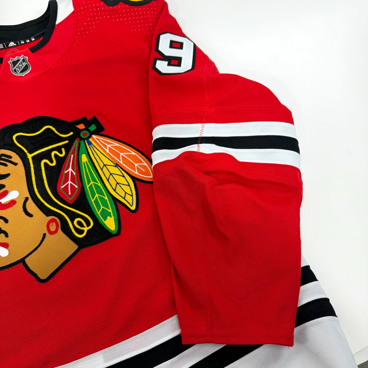 Andreas Athanasiou #89 Home Chicago Blackhawks Game Worn Jersey 2023-2024, Set 2 | Size 56 | 8782-25594