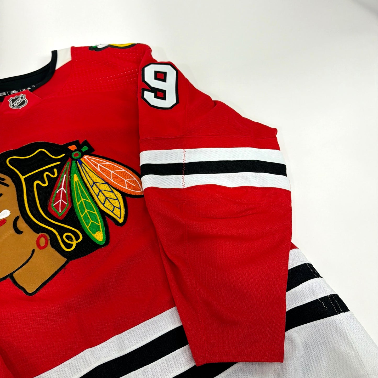 Andreas Athanasiou #89 Home Chicago Blackhawks Game Worn Jersey 2022-2023, Set 2 | Size 56 | 5211-25507