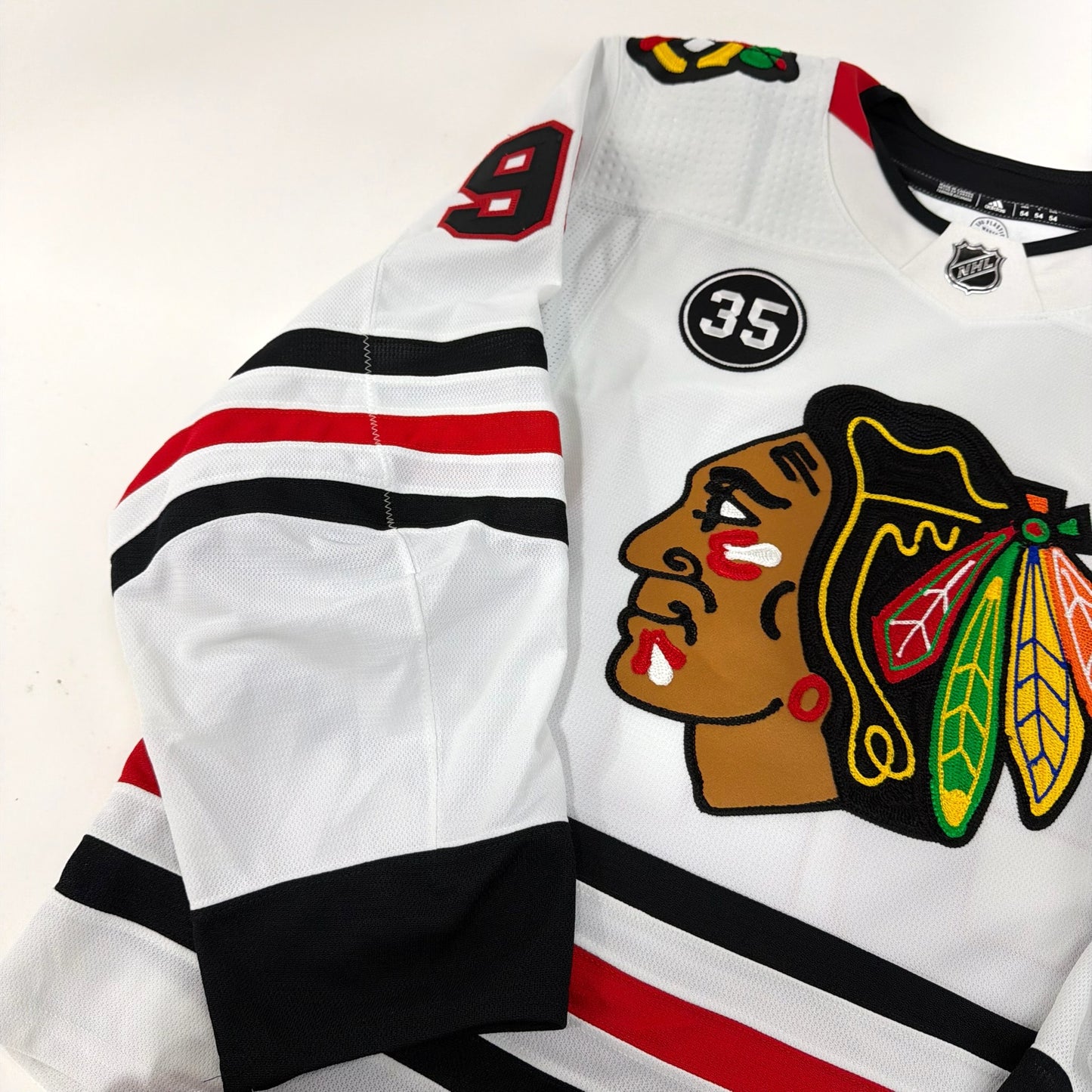 Tyler Johnson #90 Away Chicago Blackhawks Team Issued Jersey 2021-2022 | Size 54 (Shortened) 21717