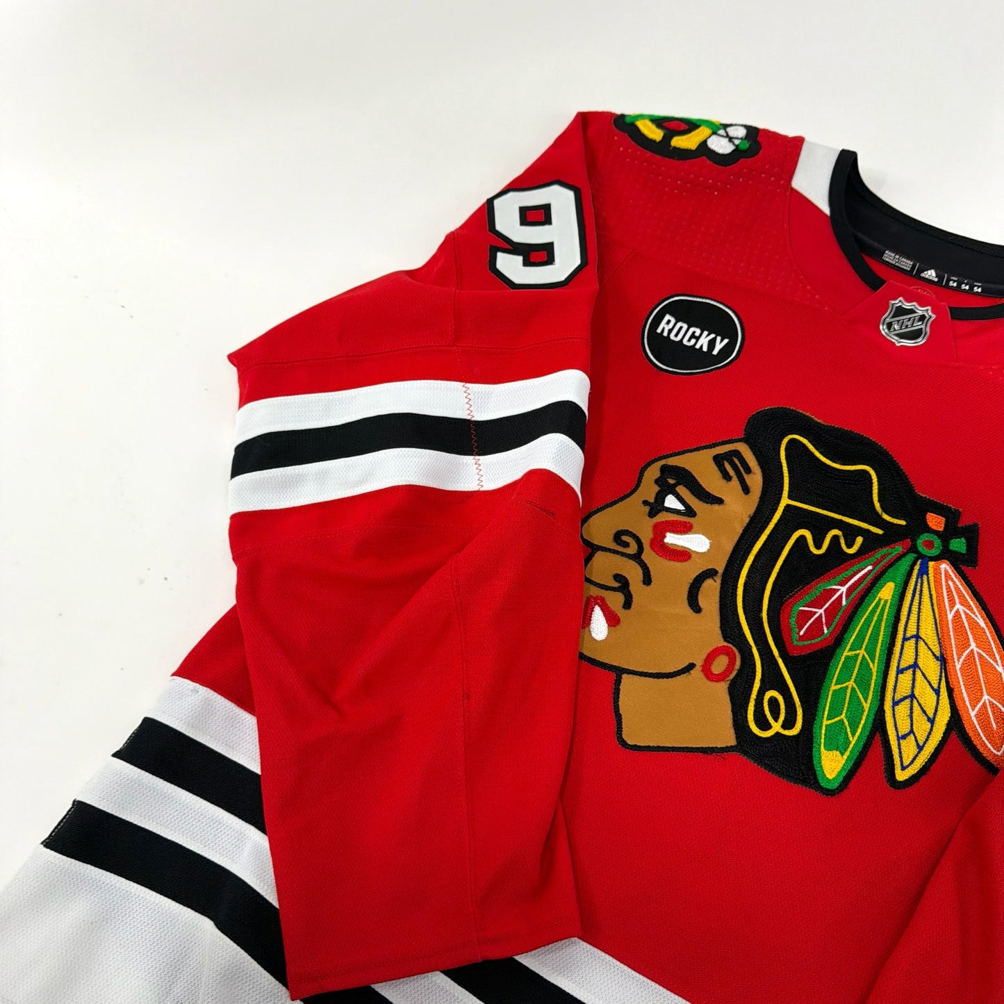 Tyler Johnson #90 Home Chicago Blackhawks Game Worn Jersey 2023-2024, Set 2 | Size 54 | 8791-25577