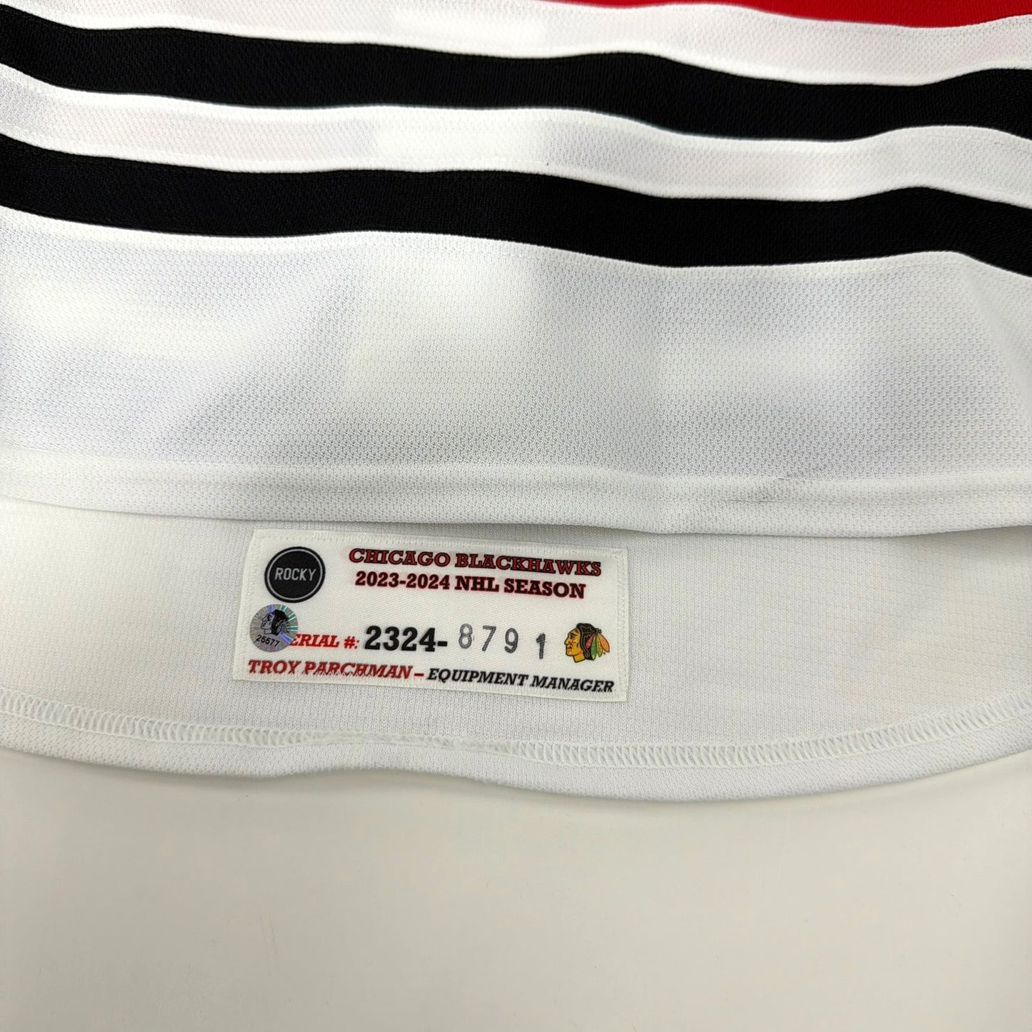 Tyler Johnson #90 Home Chicago Blackhawks Game Worn Jersey 2023-2024, Set 2 | Size 54 | 8791-25577