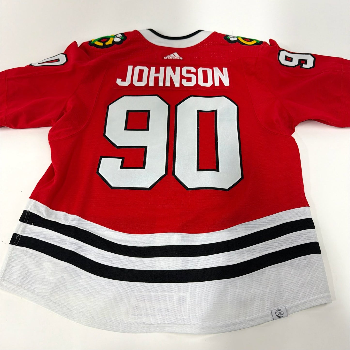 Tyler Johnson #90 Home Chicago Blackhawks Game Worn Jersey 2023-2024, Set 2 | Size 54 | 8791-25577