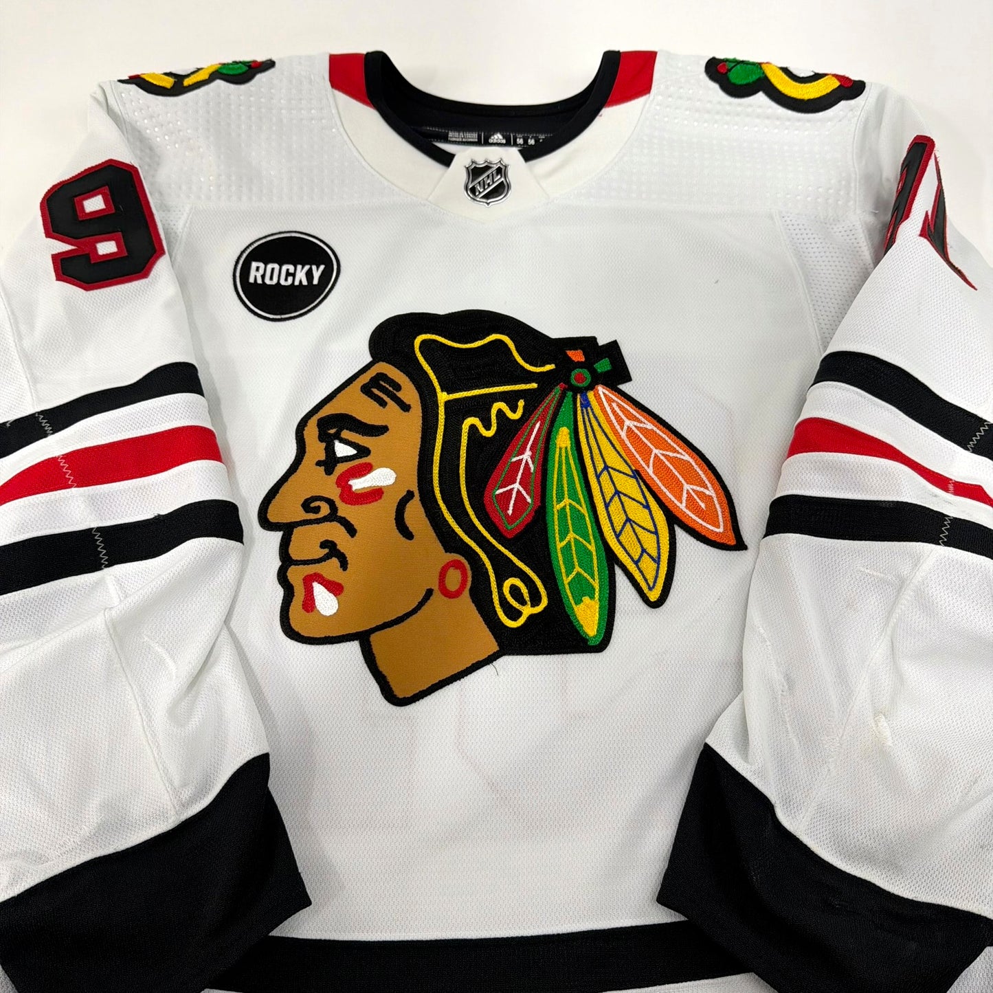 Anthony Beauvillier #91 Away Chicago Blackhawks Team Issued Jersey 2023-2024, Set 2 | Size 56 | 4635-23751
