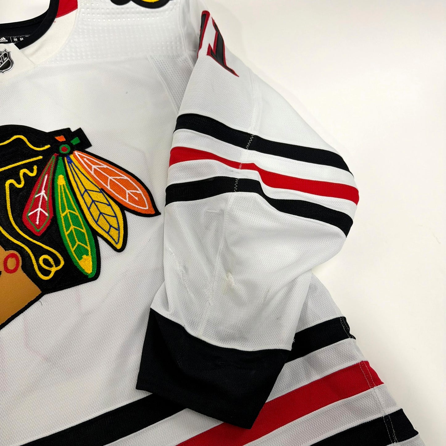 Anthony Beauvillier #91 Away Chicago Blackhawks Team Issued Jersey 2023-2024, Set 2 | Size 56 | 4635-23751