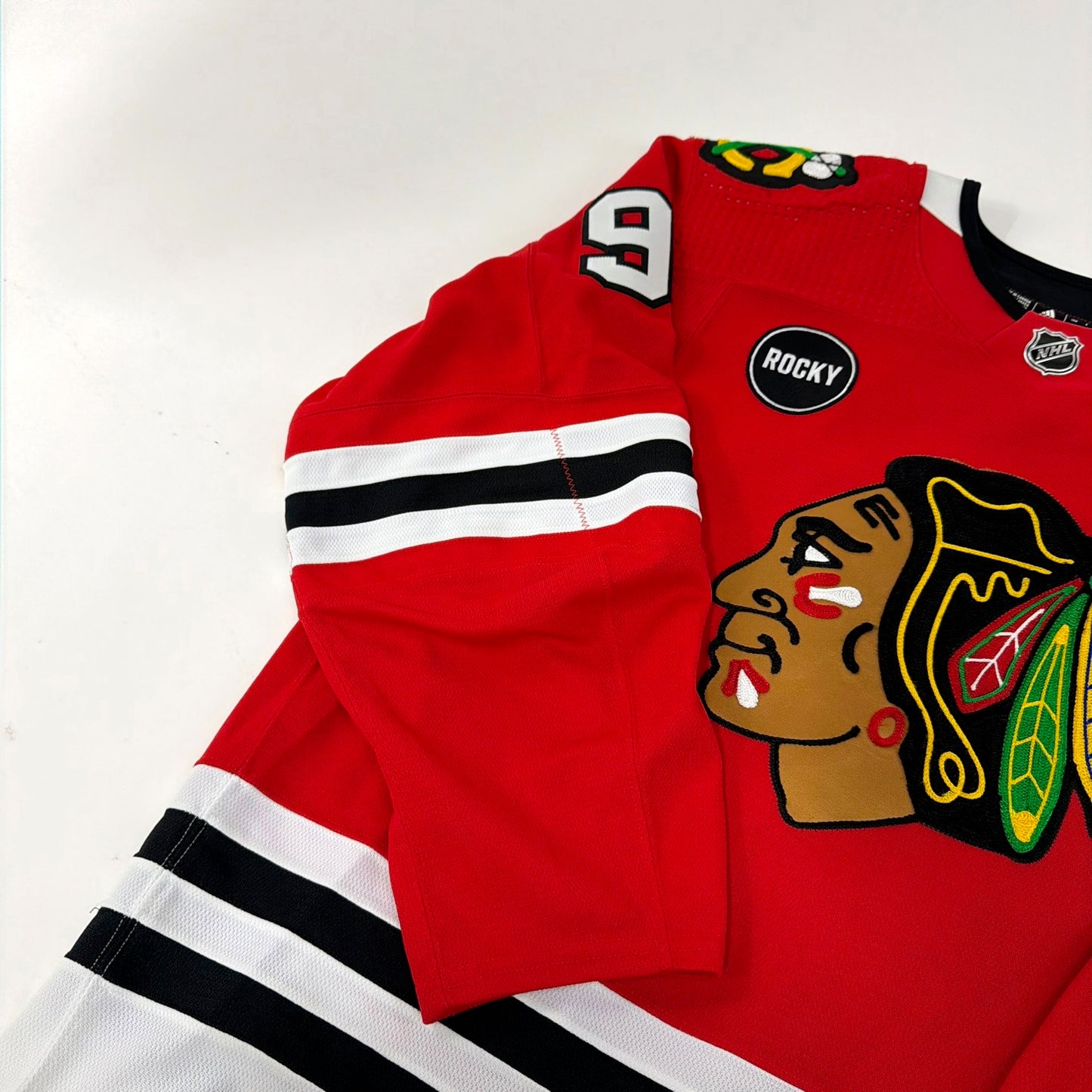 Anthony Beauvillier #91 Home Chicago Blackhawks Game Worn Jersey 2023-2024, Set 2 | Size 56 | 5935-25578