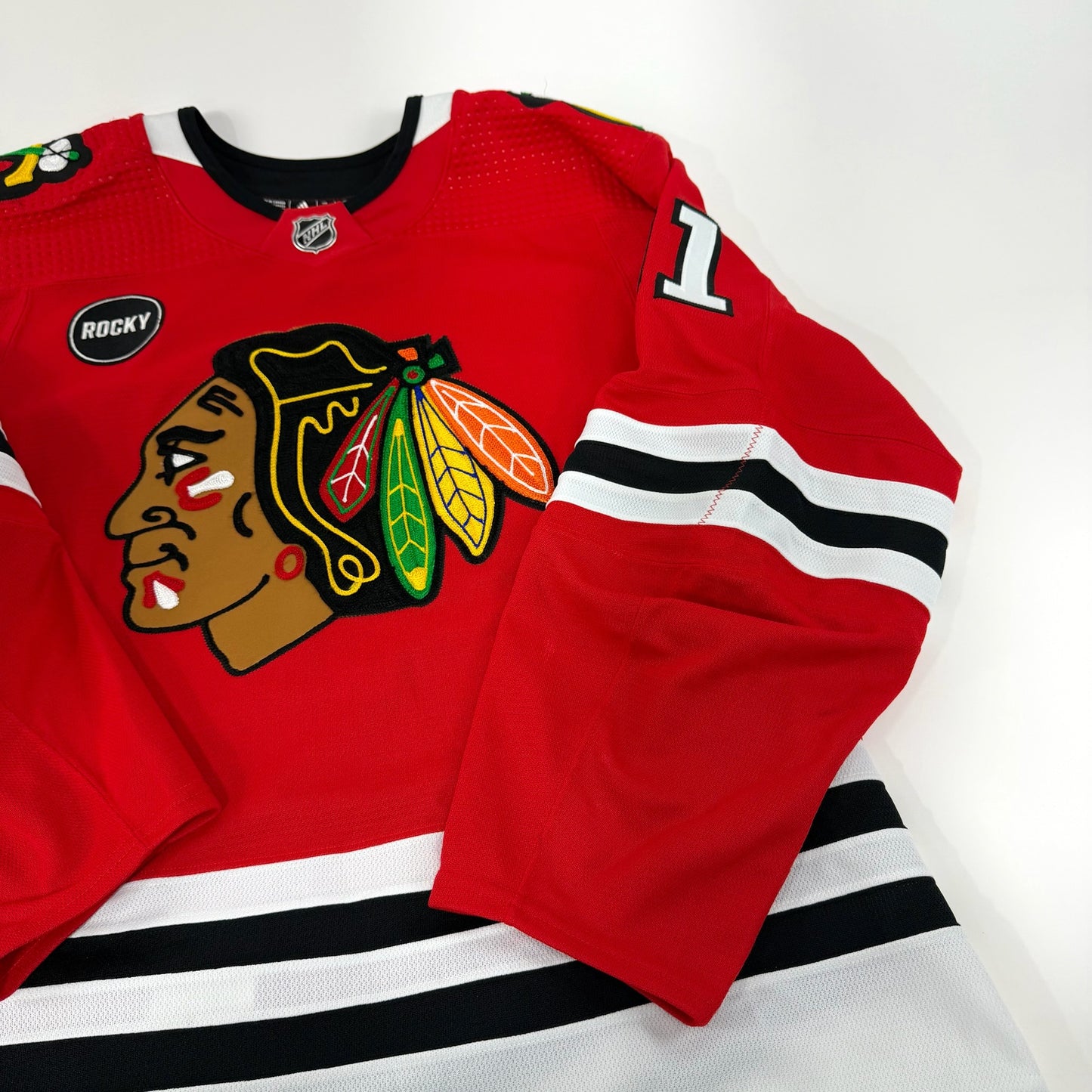Anthony Beauvillier #91 Home Chicago Blackhawks Game Worn Jersey 2023-2024, Set 2 | Size 56 | 5935-25578