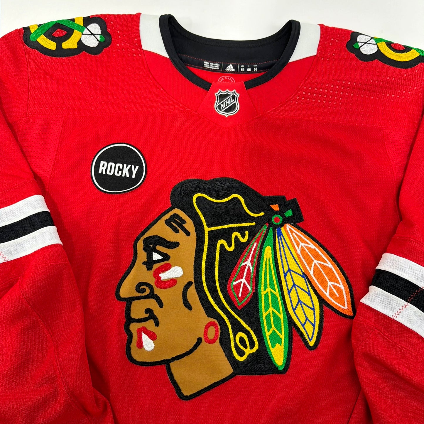 Blank # Home Chicago Blackhawks Team Issued Jersey 2023-2024 - Size 56 | 25593