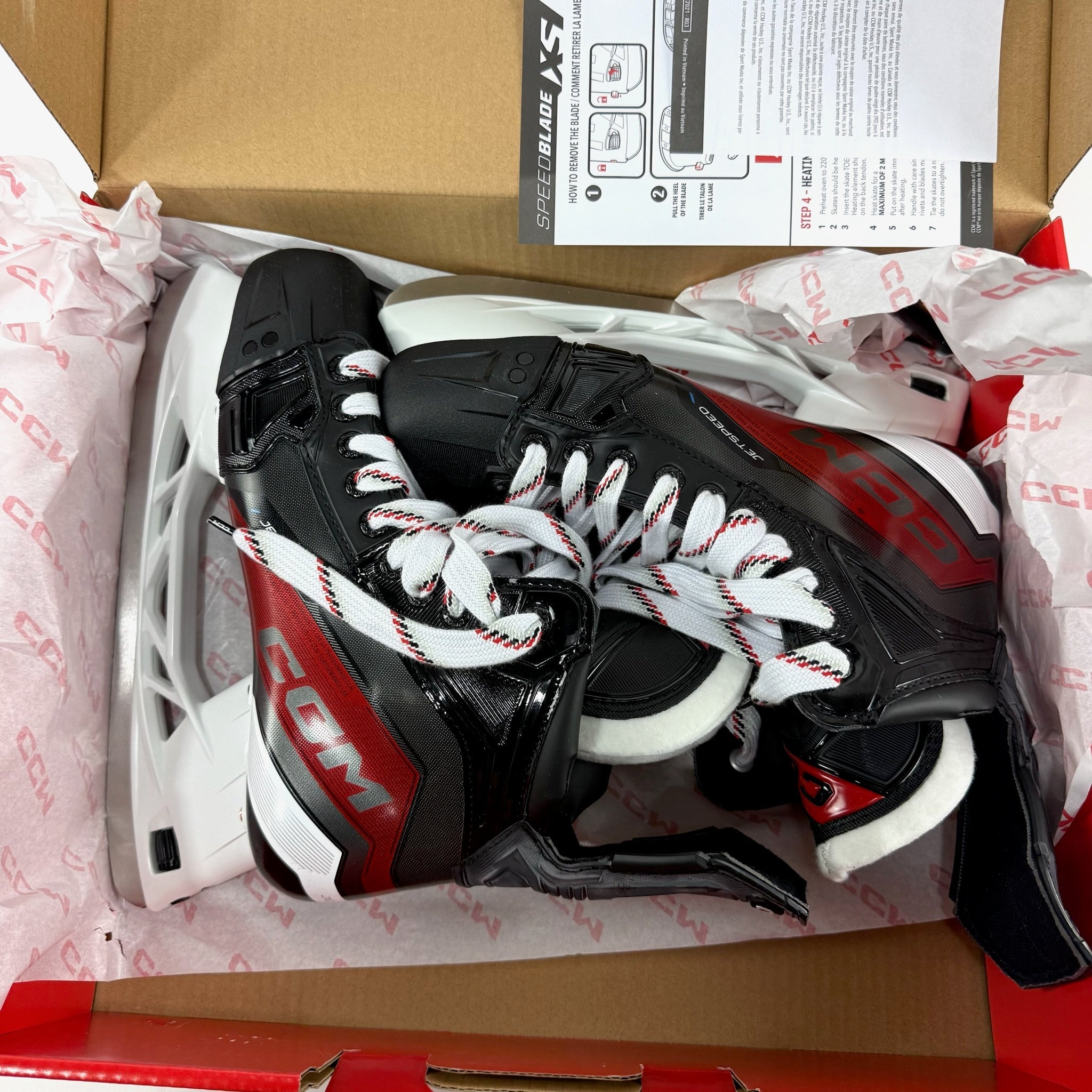 New CCM Jetspeed FT680 Skates | 8 Wide - Top Flight Hockey