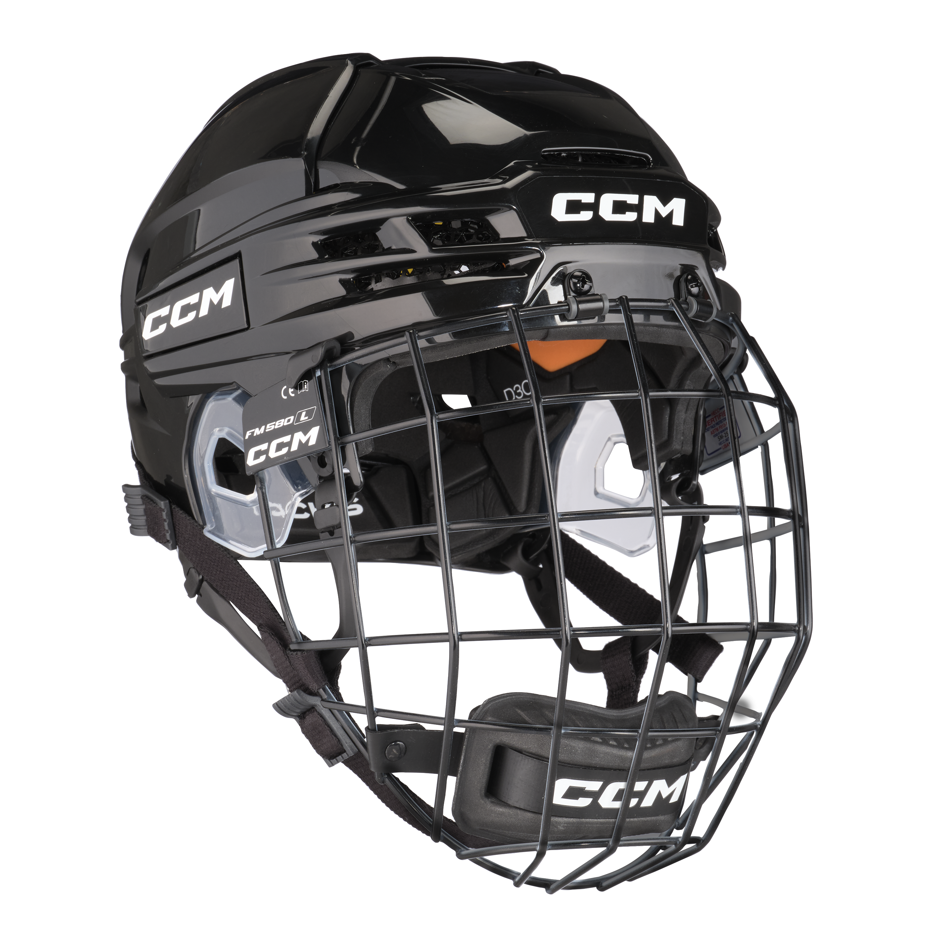 New CCM Black Tacks 720 Helmet Combo | Senior L | #191520624590 - Top Flight Hockey