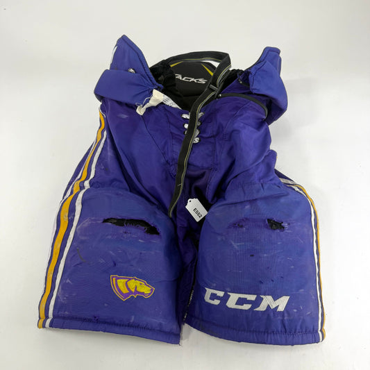 Used Purple/Yellow CCM Tacks 65C Pants | Medium | E552 - Top Flight Hockey