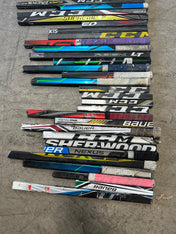 x50 - Large Lot of Broken Hockey Sticks for Projects - #C348