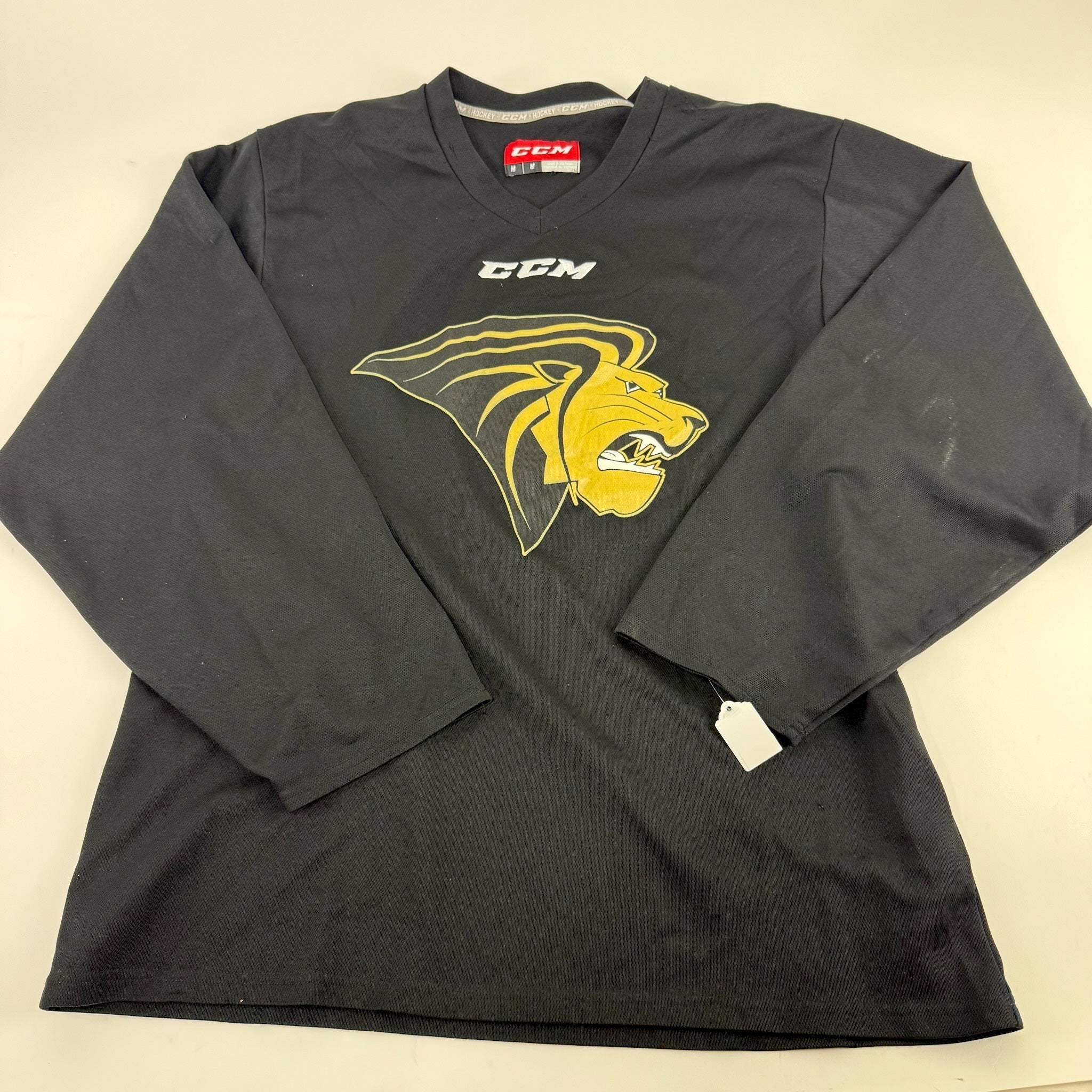 Used Black Lindenwood CCM Practice Jersey | Medium | E251 - Top Flight Hockey