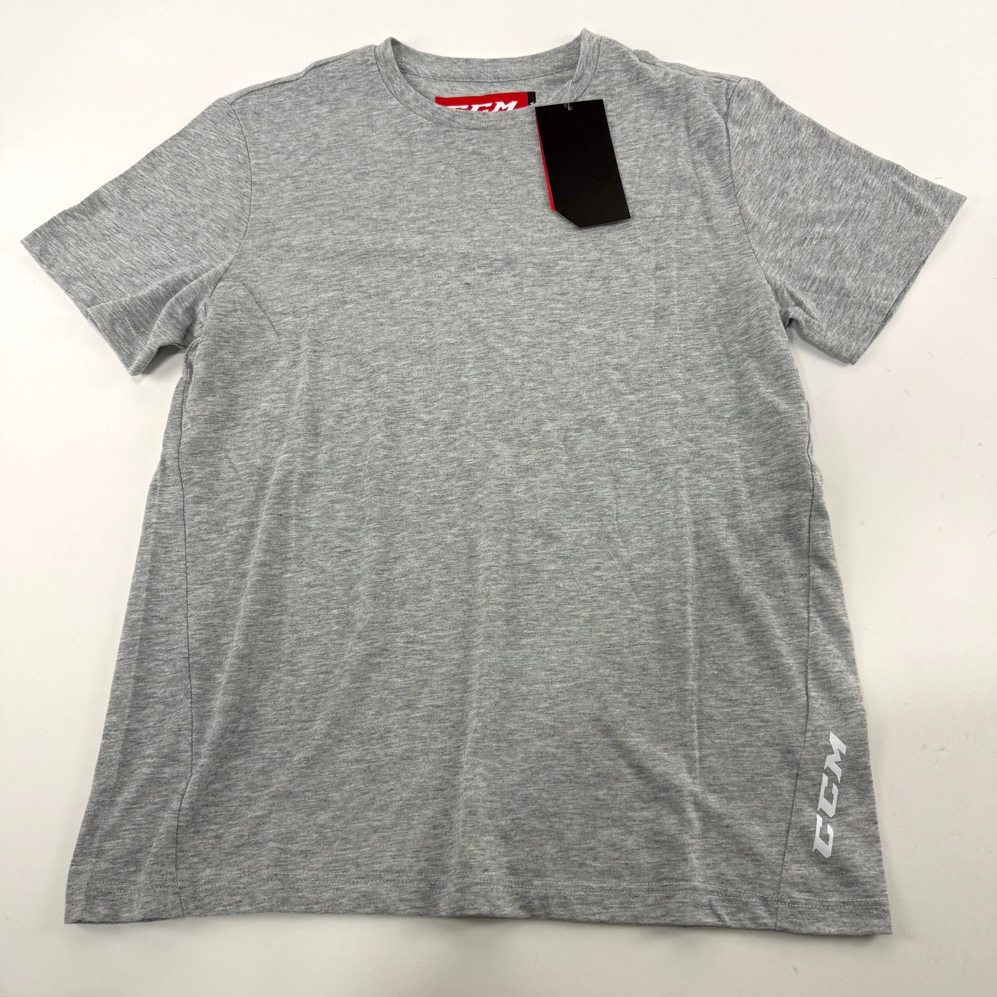 New Athletic Grey CCM Youth Premium Short Sleeve Shirt | Youth XL | #191520399313 - Top Flight Hockey