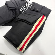 Used Black Chicago Blackhawks Winter Classic Vaughn Pro Goalie Pants | XL? | Soderblom | BH256 - Top Flight Hockey
