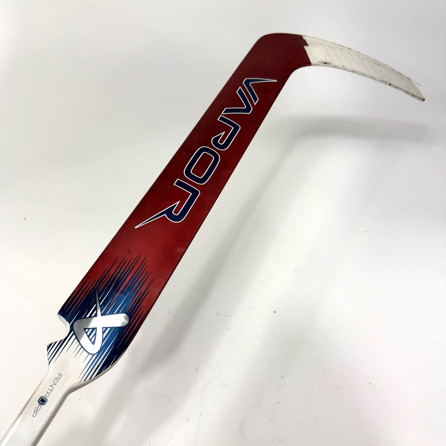 Used Regular Red/White/Navy Bauer Vapor Hyperlite 2 Goalie Stick | 26" Paddle P34 Curve | AB709