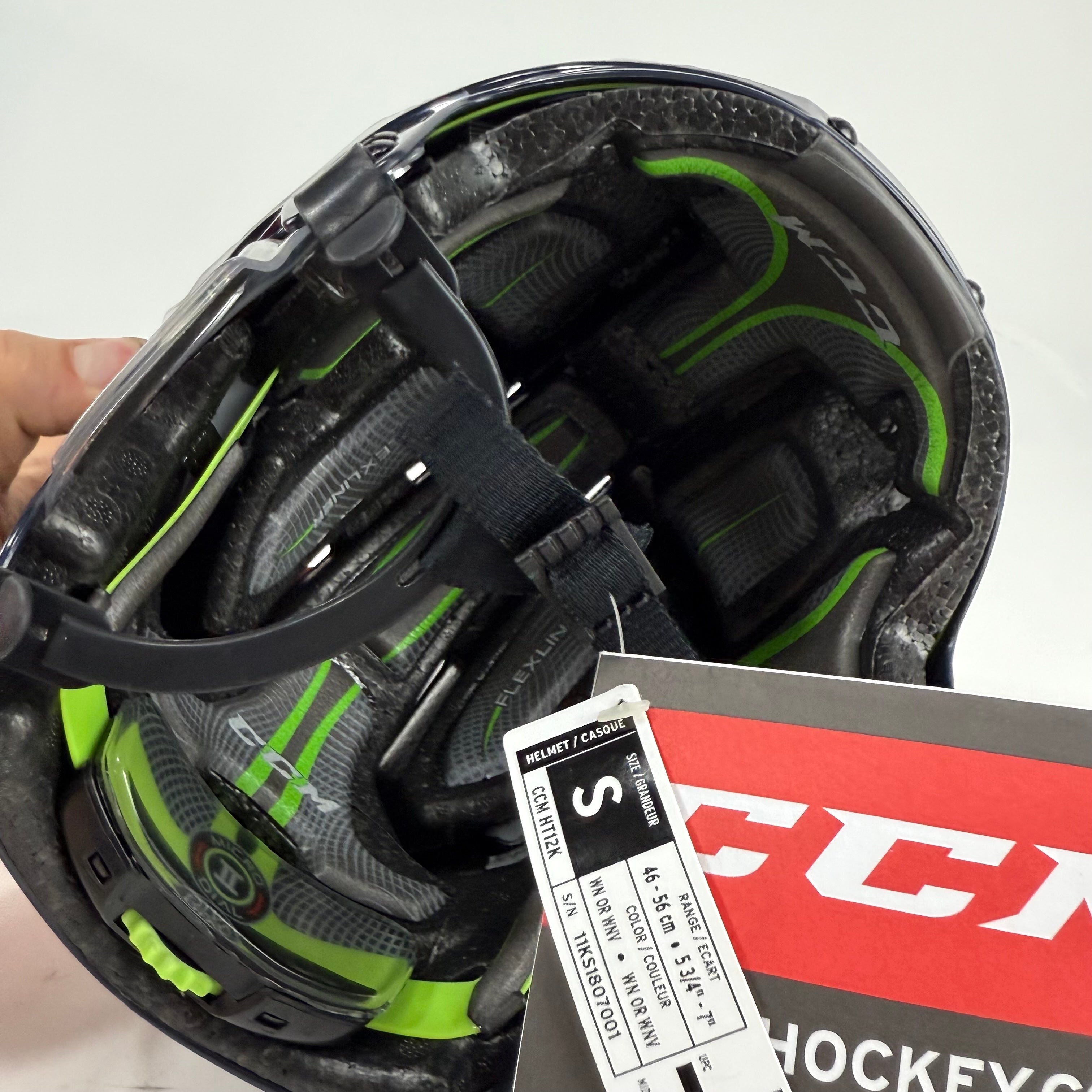 New Navy CCM 12K Helmet | Small - Top Flight Hockey