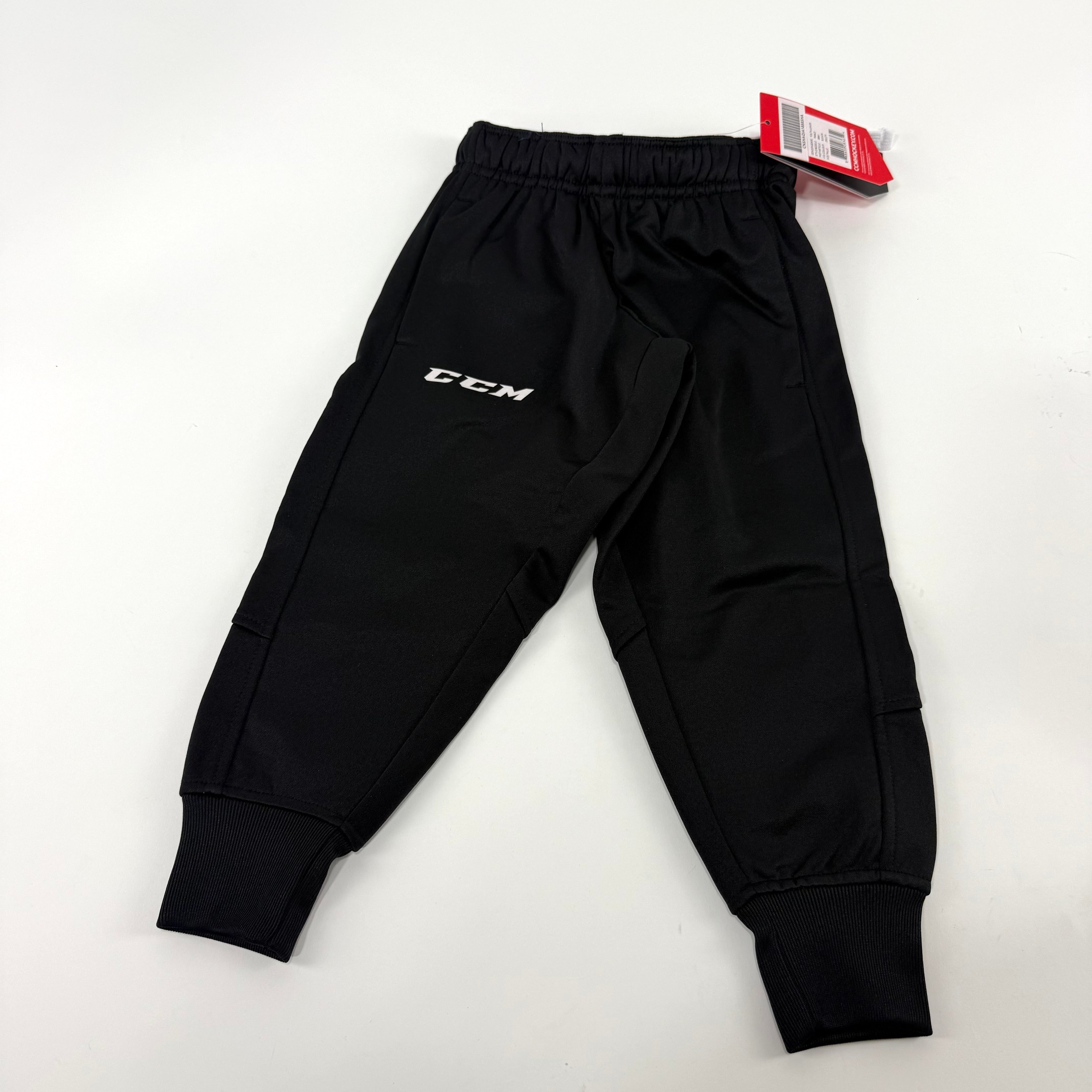 New Black CCM Youth Team Training Cuffed Pant | Youth XXS | #888600283654 - Top Flight Hockey