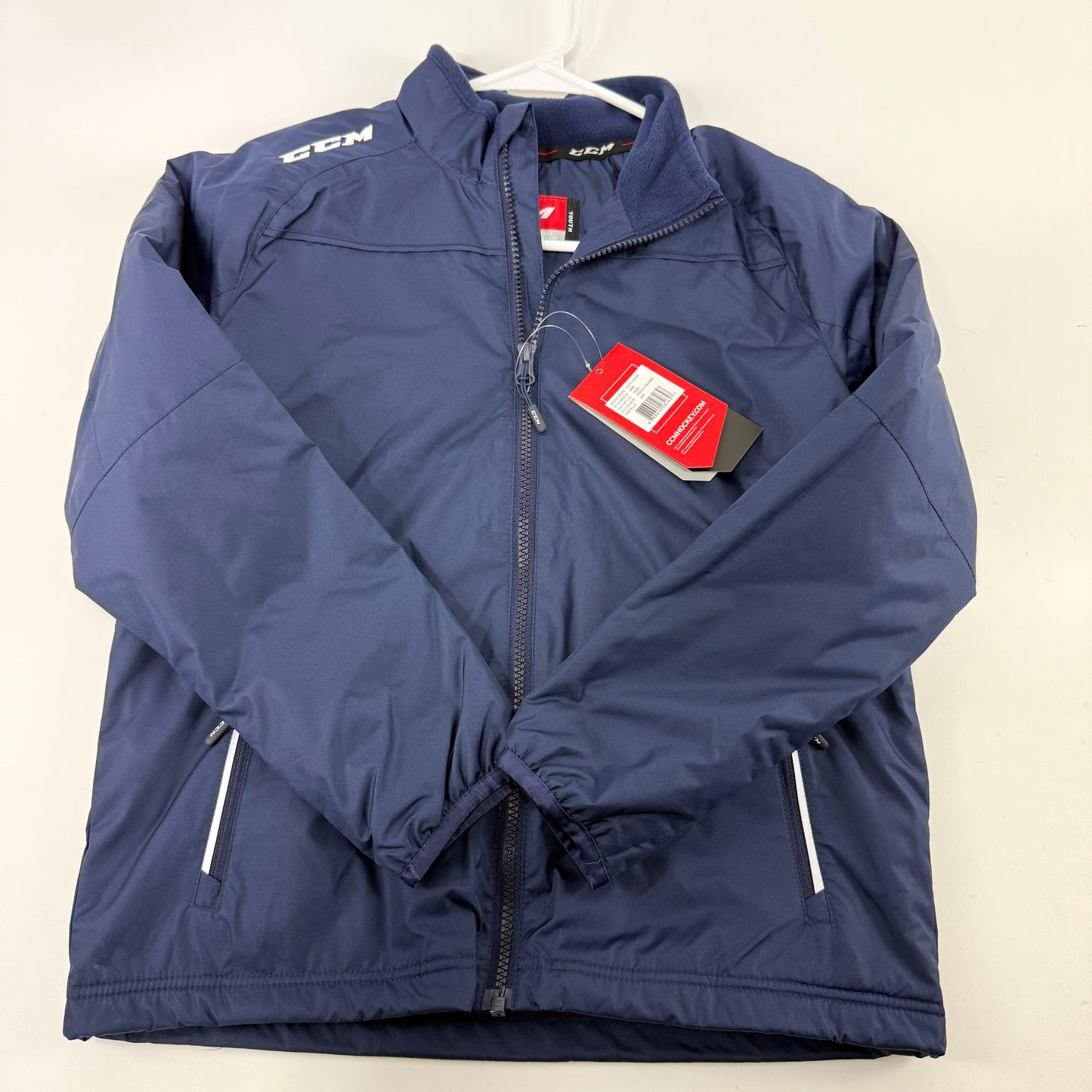 New Navy CCM Youth Team Mid Weight Jacket | Youth M | #888600282657 - Top Flight Hockey