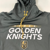 Brand New Grey Fanatics Pro Team Issued Hoodie with Hood Tie | Vegas Golden Knights