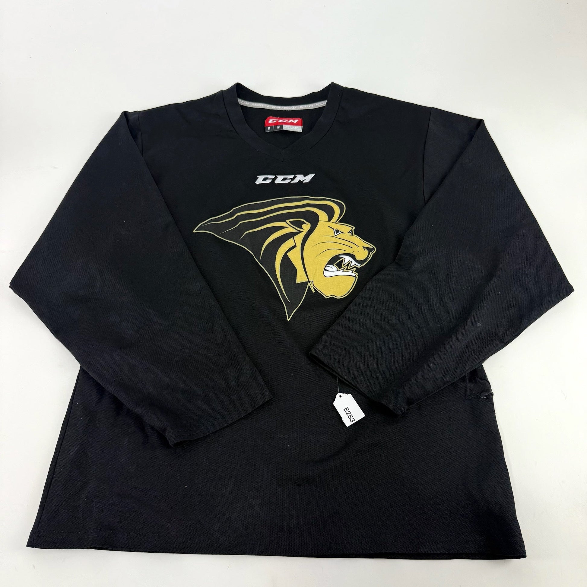 Used Black Lindenwood CCM Practice Jersey | Medium | E253 - Top Flight Hockey