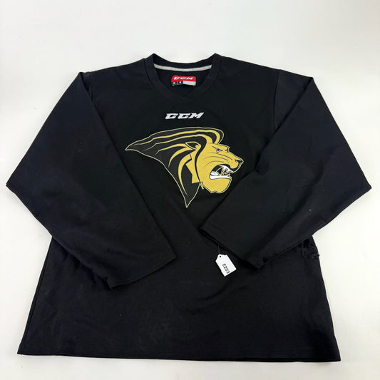 Used Black Lindenwood CCM Practice Jersey | Medium | E253 - Top Flight Hockey