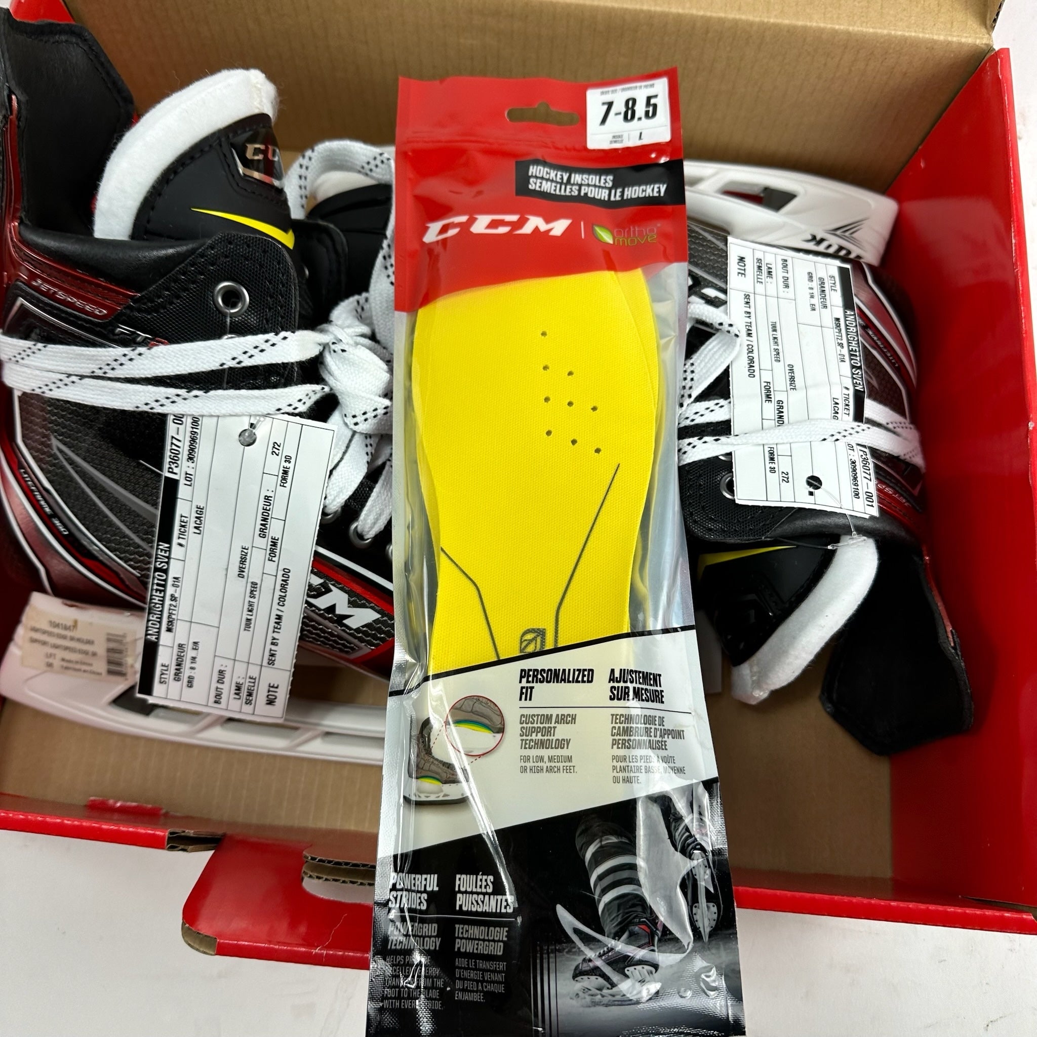 New CCM Jetspeed FT2 Skates | Size 8 1/4 E | M311