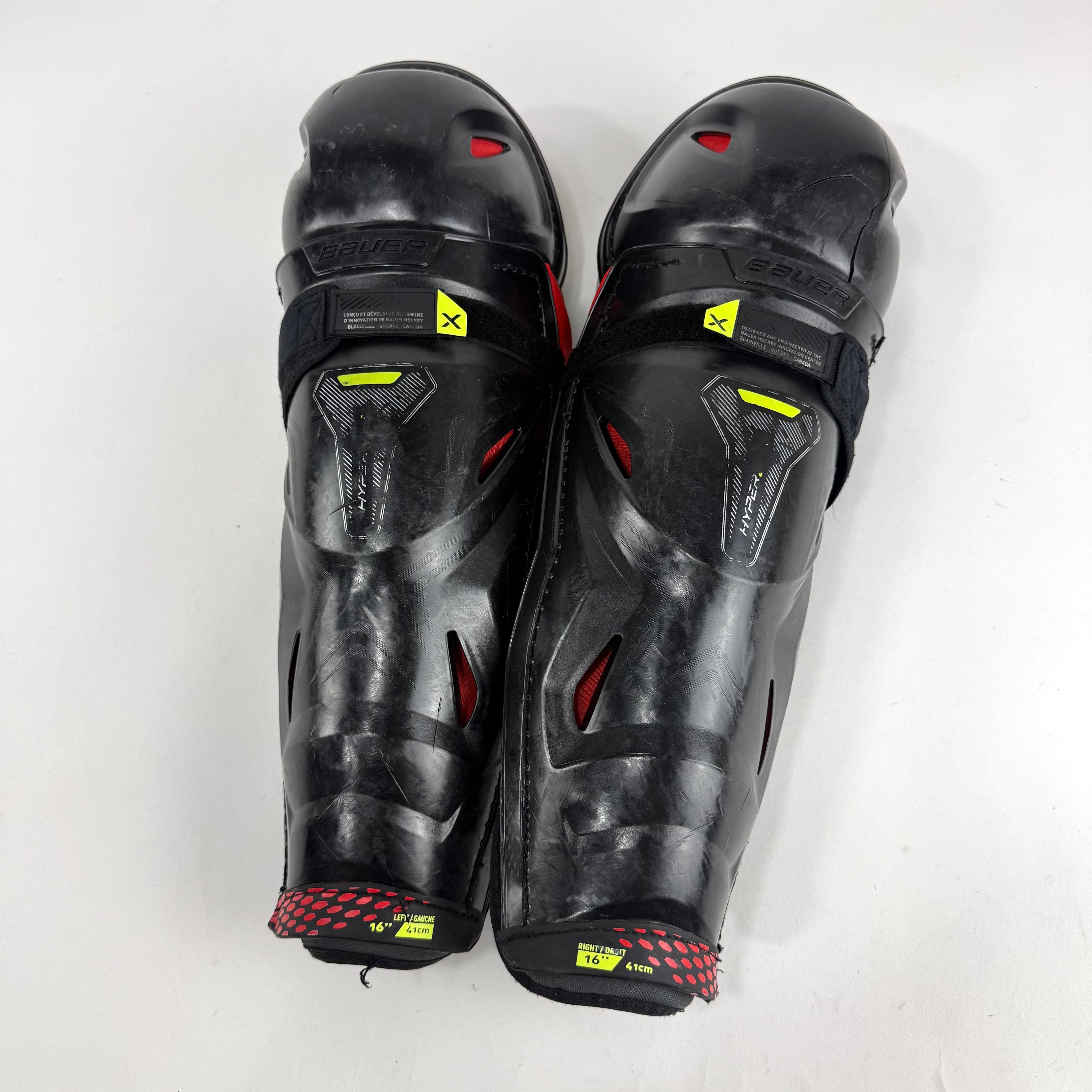 Used Bauer Vapor Hyperlite Shin Guards | 16" | E747 - Top Flight Hockey