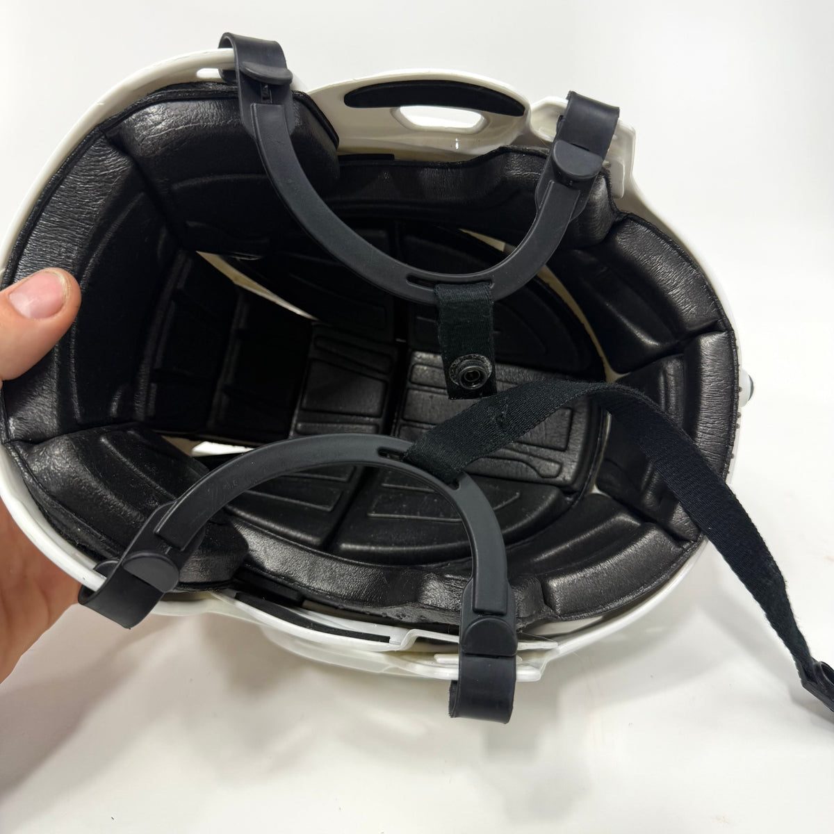 Used White CCM FL40 Helmet | Senior Medium | AB224