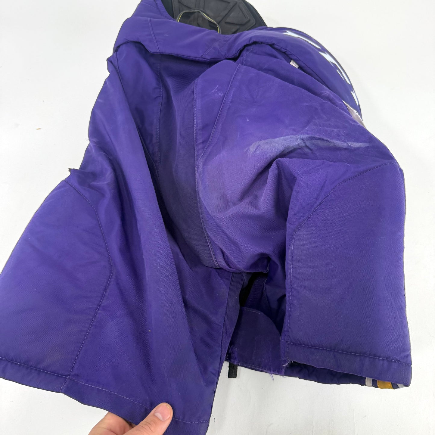 Used Purple/Yellow CCM Tacks 65C Pants | Medium | E548