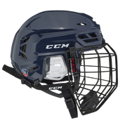 New CCM Navy Tacks 310 Helmet Combo | Senior M | #888600299150 - Top Flight Hockey