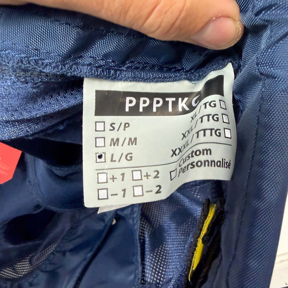New Navy and Gold CCM PPPTK Shell | Large | AB124 - Top Flight Hockey
