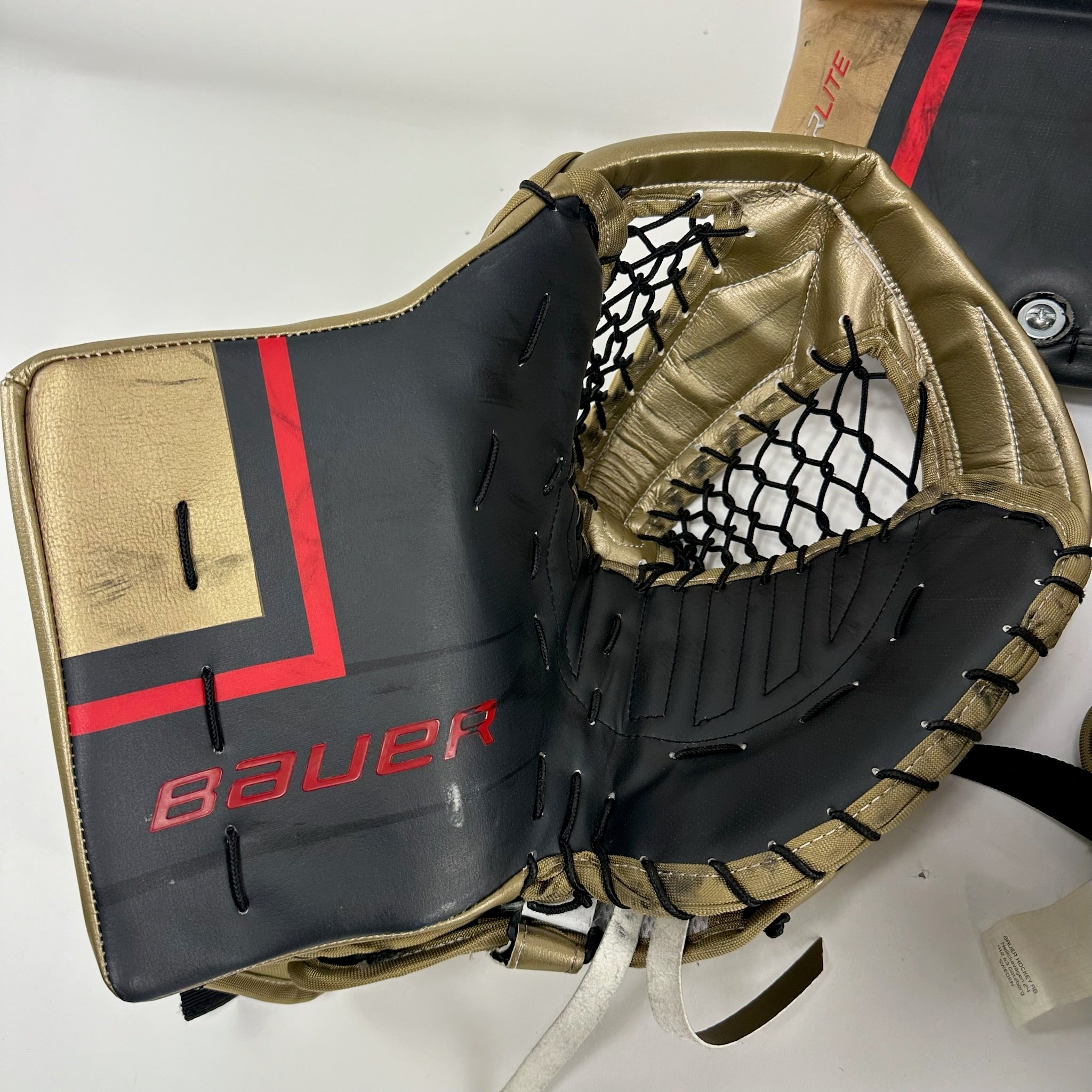 Used Vegas Knights Black and Gold Bauer Vapor Hyperlite Goalie Full Set | Brossoit | 35+2"