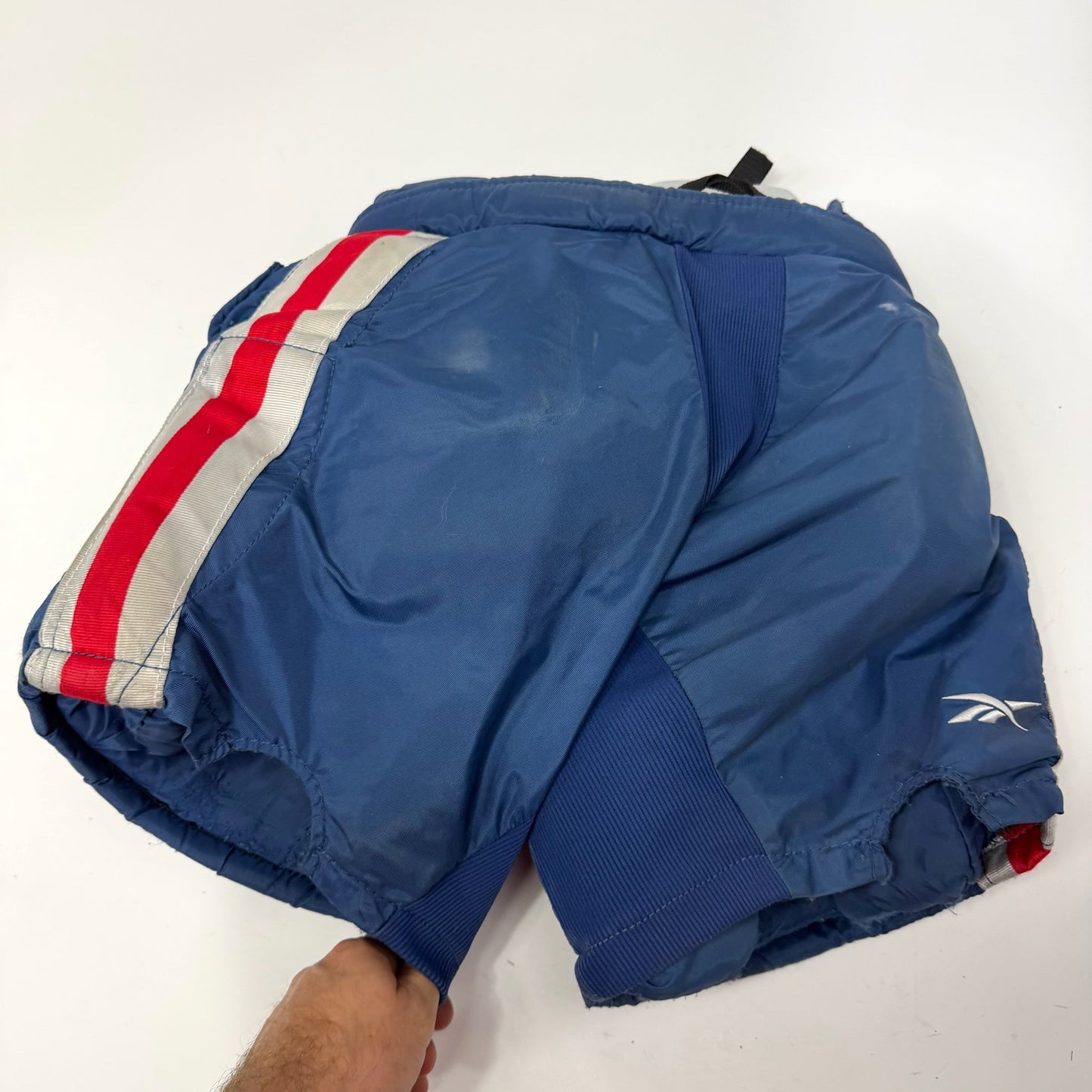 Used Navy with Red Stripe Reebok HGP Goalie Pants | Intermediate Small | AB493