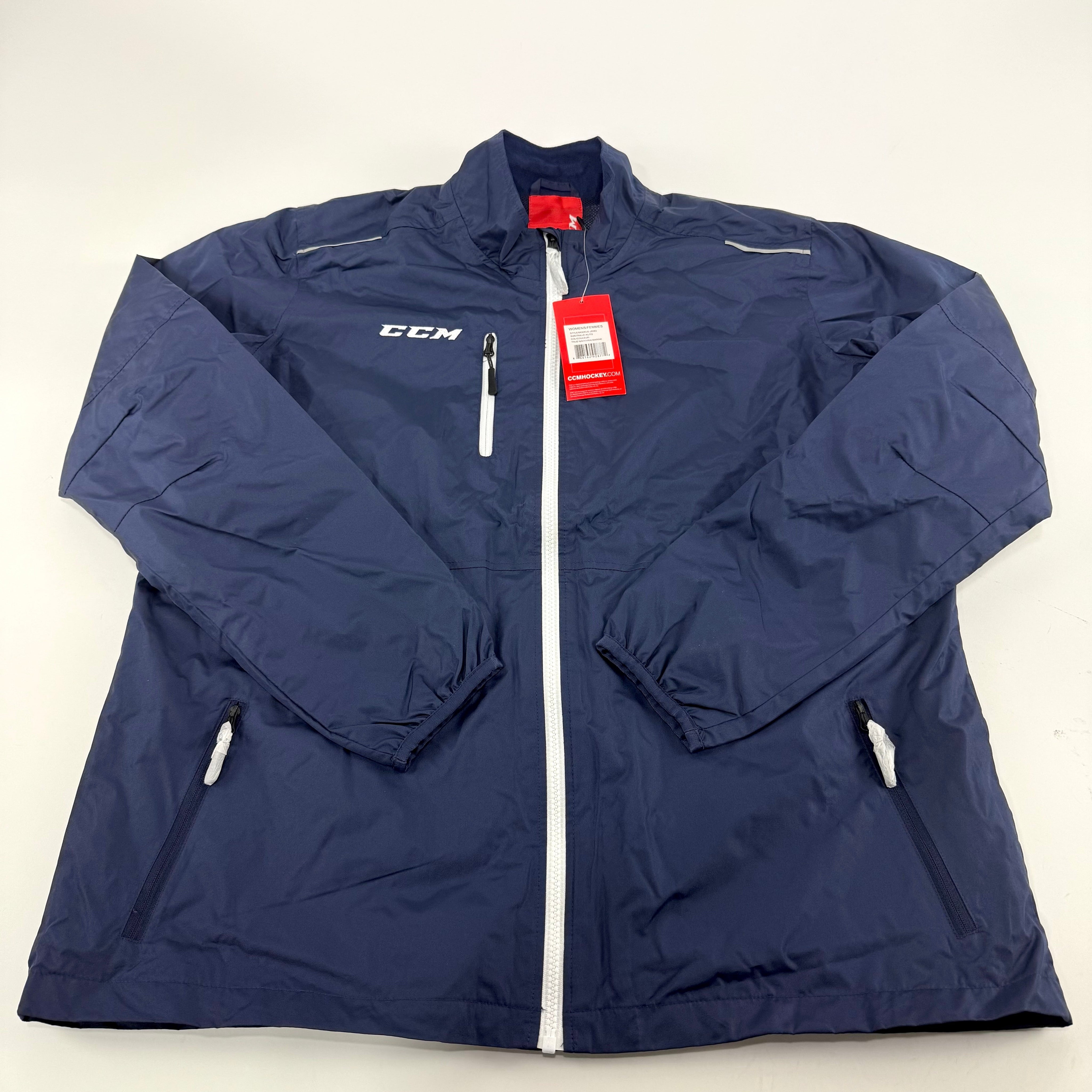 New Navy CCM Womens Hockey Warm Up Jacket | XL | #888162928772 - Top Flight Hockey