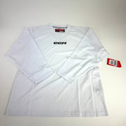New White CCM Practice Jersey | Junior Large/XL - Top Flight Hockey