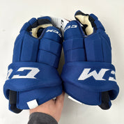 Brand New CCM Royal Blue Utica Comets HGTK Gloves | 15"