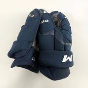 Used Navy CCM HG12 Gloves | 14" | D355
