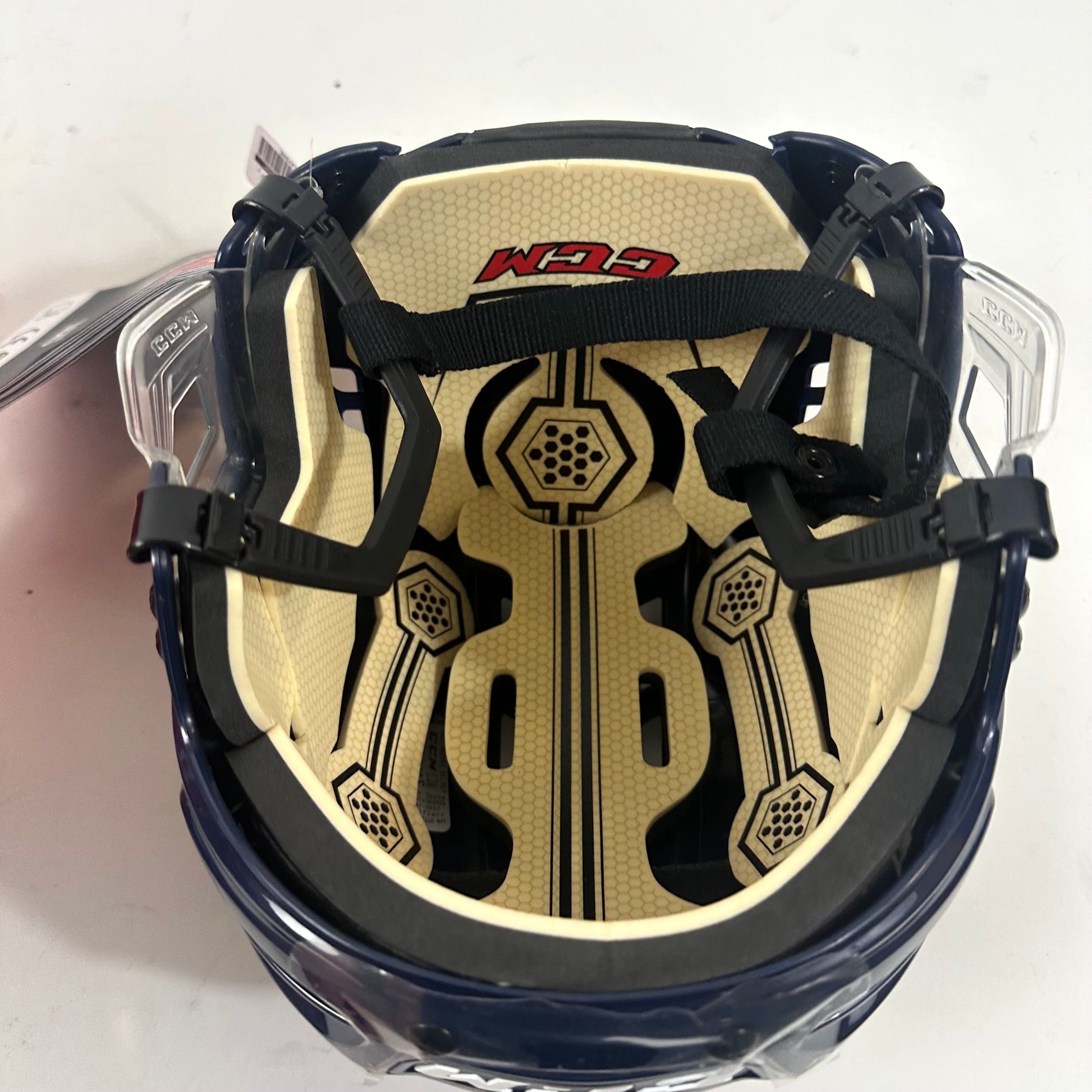 Brand New Navy CCM Tacks 110 Helmet - Small - #Q248 - Top Flight Hockey
