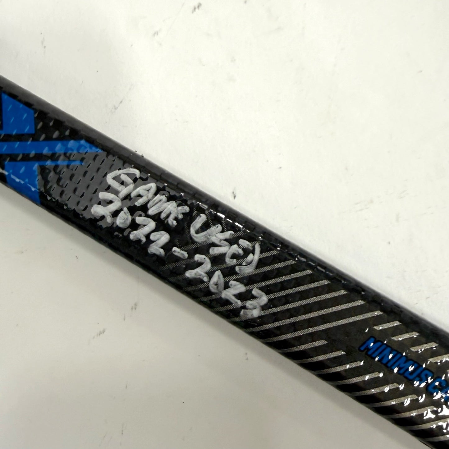 Game Used and Auto'd Right Warrior Alpha LX Pro | 85 Flex P92 Curve Grip | Joey Anderson | BH240