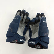 Used Navy CCM HGQL Gloves | 14"