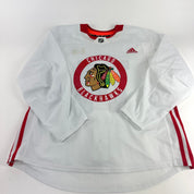 KATCHOUK #14 - White Chicago Blackhawks Camp / Practice Jersey - Adidas MIC Size 56 - Top Flight Hockey