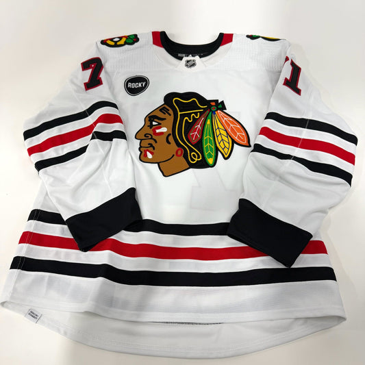 Taylor Hall #71 Away Chicago Blackhawks Team Issued Jersey 2023-2024 | 25585