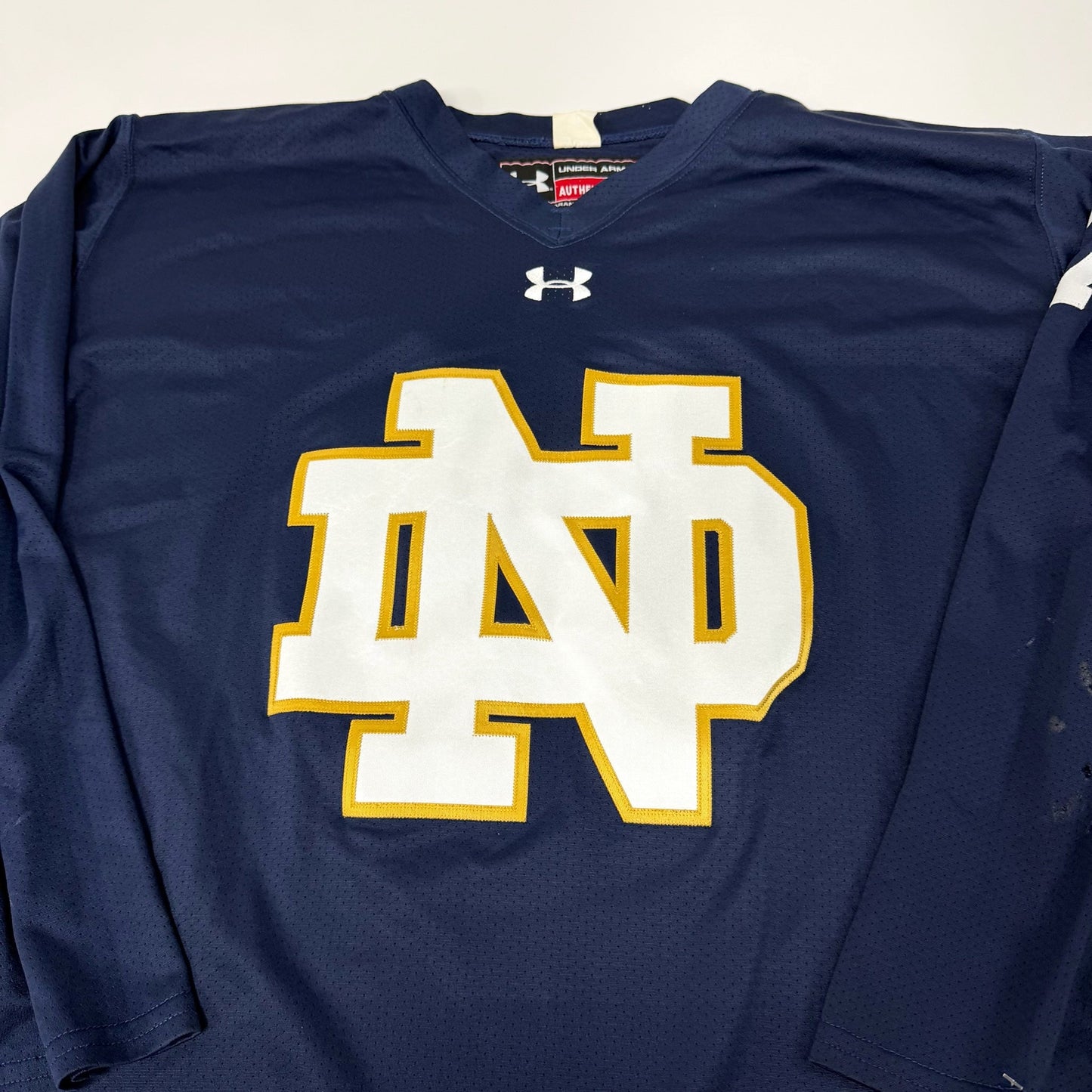 Used Navy Under Armour Notre Dame Practice Jersey | Senior Large | AB744