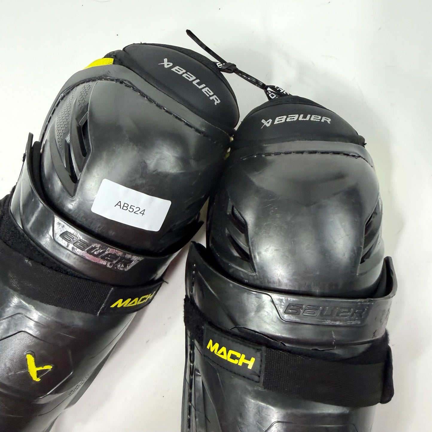 Used Bauer Supreme Mach Shin Guards | 13" INT | AB524