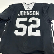 JOHNSON #52 - Black Chicago Blackhawks Practice Jersey - Adidas MIC Size 56 - Top Flight Hockey