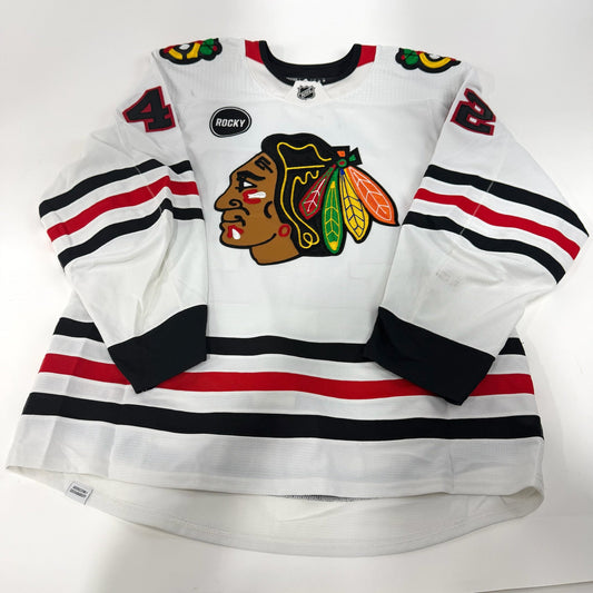 Nolan Allan #42 Away Chicago Blackhawks Team Issued Jersey 2023-2024 | Size 56 | 25638