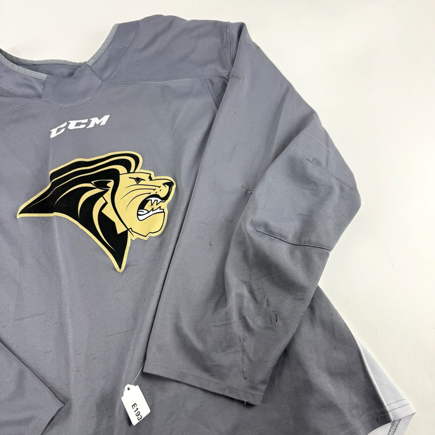 Used Grey Lindenwood CCM Practice Jersey | XL | E193 - Top Flight Hockey