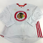 JOHNSON #90 - White Chicago Blackhawks Camp / Practice Jersey - Adidas MIC Size 56 - Top Flight Hockey