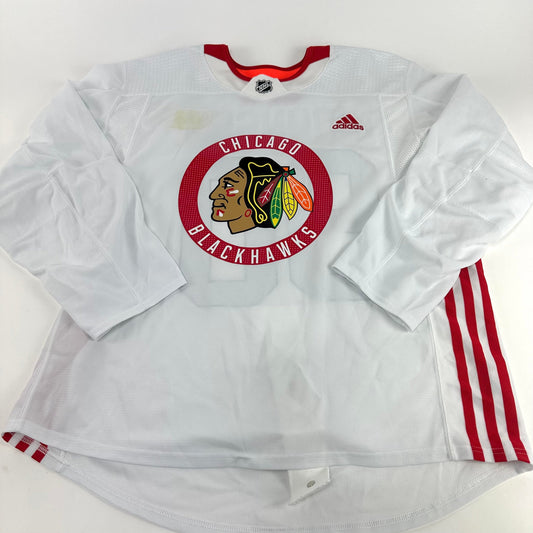 JOHNSON #90 - White Chicago Blackhawks Camp / Practice Jersey - Adidas MIC Size 56